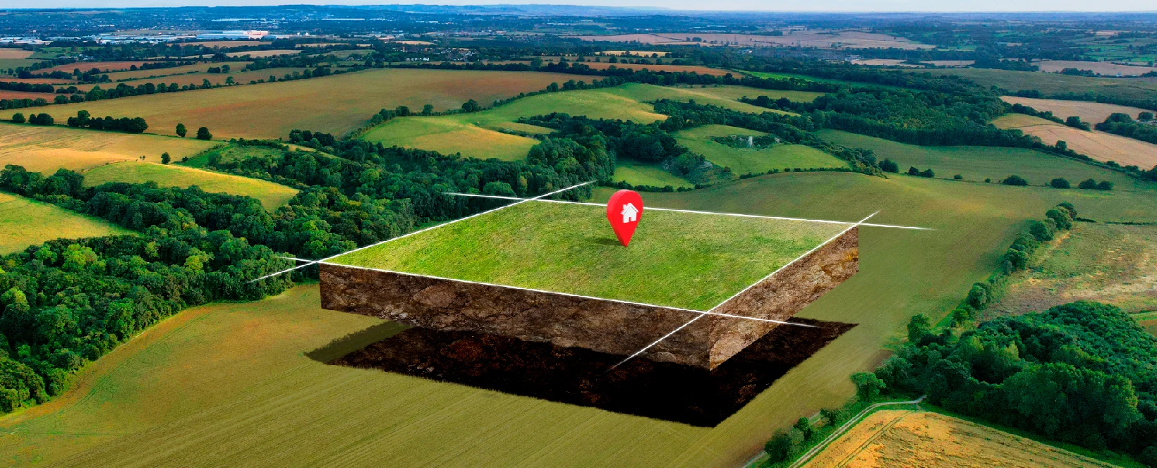 droneview Drone view of a large land parcel